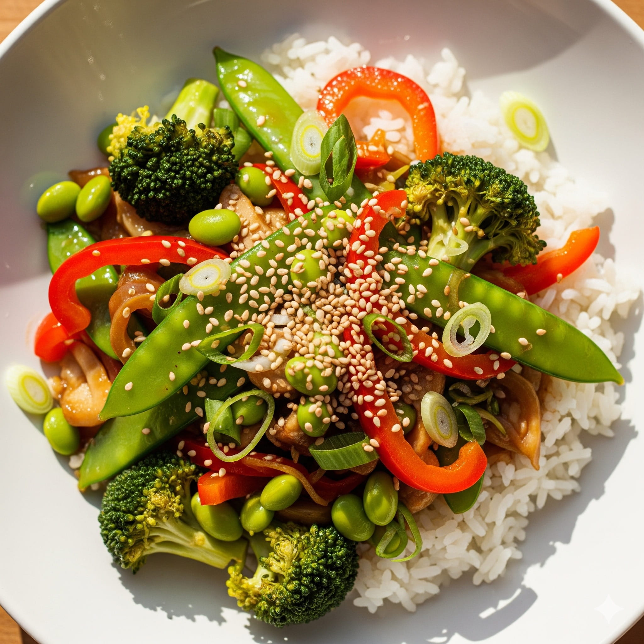 Emerald Edamame & Ginger Stir-Fry