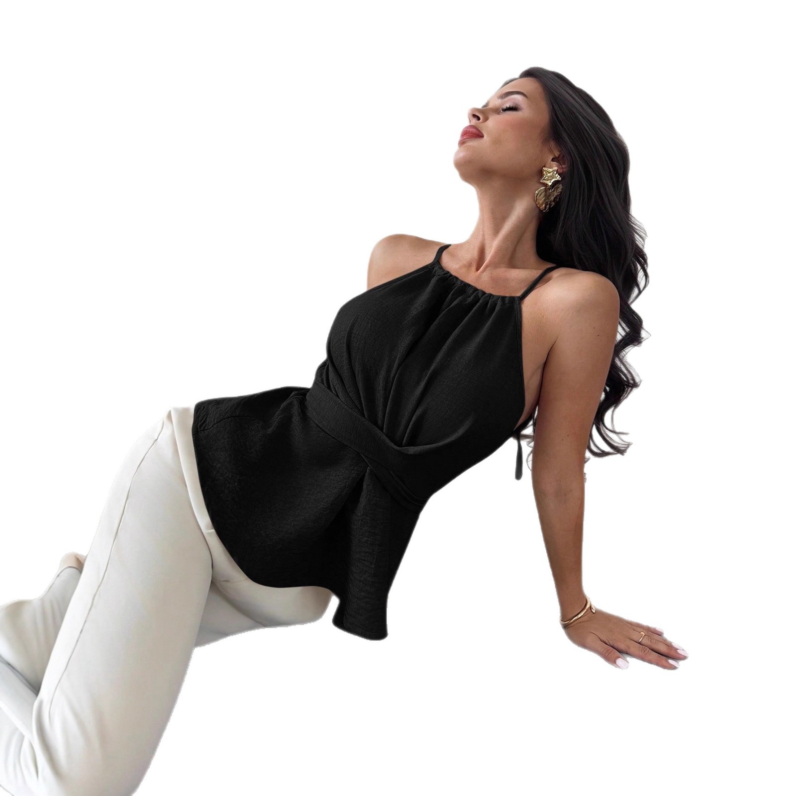 Strap-fit Waist-cinching Blousestyling Shots For European And American Looks - Image 8