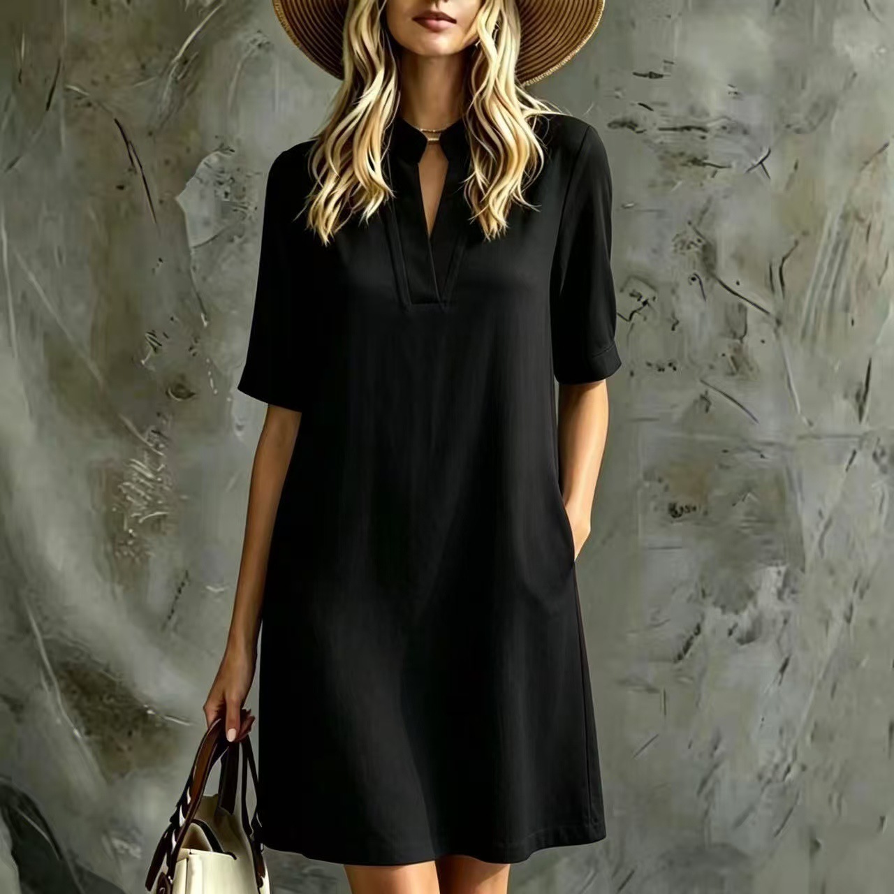 Elegant Straight-cut Womens Dress New Style - Image 5