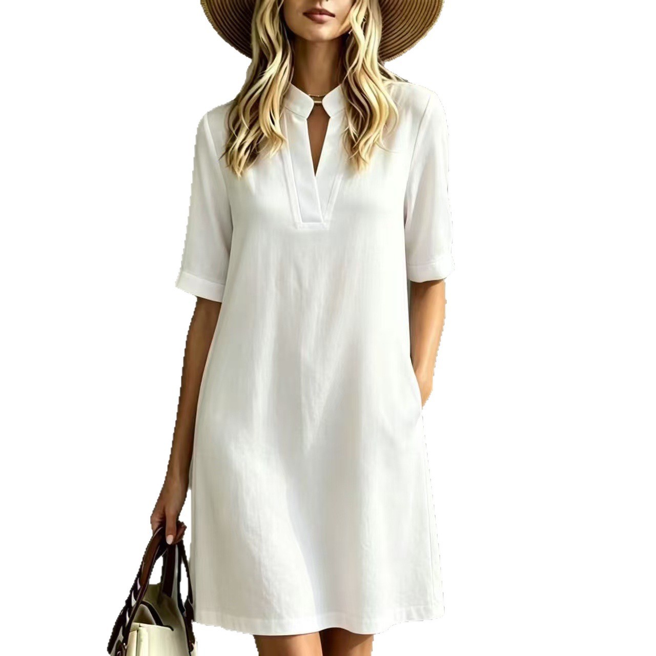 Elegant Straight-cut Womens Dress New Style - Image 6